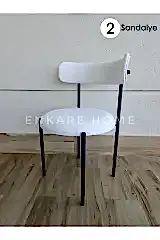 Elisa Sandalye - 2 Adet | Mutfak, Salon, Makyaj Sandalyesi | Teddy Sandalye