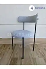 Elisa Sandalye - 4 Adet | Mutfak, Salon, Makyaj Sandalyesi | Teddy Sandalye