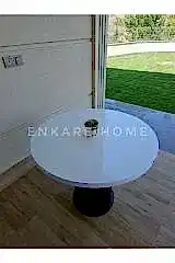 Mantar Ayaklı Yuvarlak Mdf Masa, Sur Masa, 90 cm | Mutfak, Salon, Kafeterya