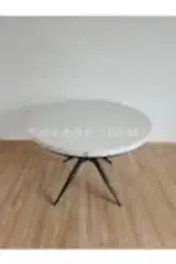 Oliva Yuvarlak Açılabilir Yemek Masası – 100x100 - 140 cm | 4-6 Kişilik | Mdf Mutfak ve Salon