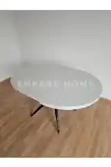 Oliva Yuvarlak Açılabilir Yemek Masası – 100x100 - 140 cm | 4-6 Kişilik | Mdf Mutfak ve Salon