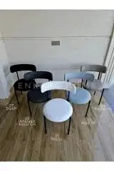 Oliva Masa Badem Sandalye Takımı - Açılabilir Yuvarlak Mdf Masa + 4 Sandalye | Mutfak, Salon 100x100