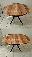 Oliva Yuvarlak Açılabilir Yemek Masası – 100x100 Mdf Masa - 140 cm | 4-6 Kişilik | Mdf Mutfak ve Salon