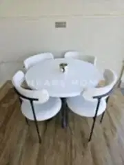 Elisa Masa Sandalye Takımı | Mdf Masa | 90 cm Çap