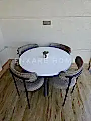 Elisa Masa Sandalye Takımı | Mdf Masa | 90 cm Çap